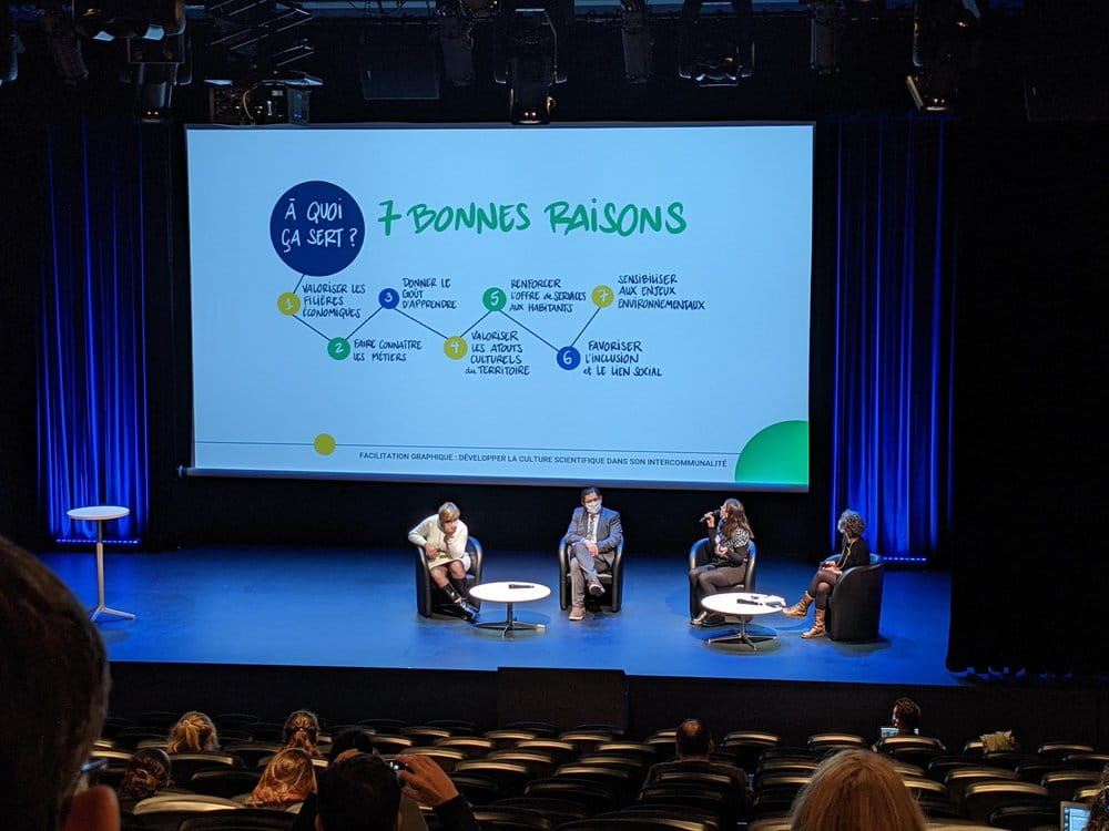 Ombelliscience présente lors d'une rencontre de réseau national de l'AMCSTI
