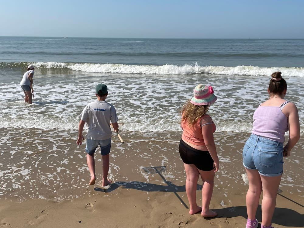 Sortie en extérieur à la mer pour le parcours super espèces